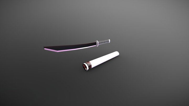 Sakura Katana 3D Model