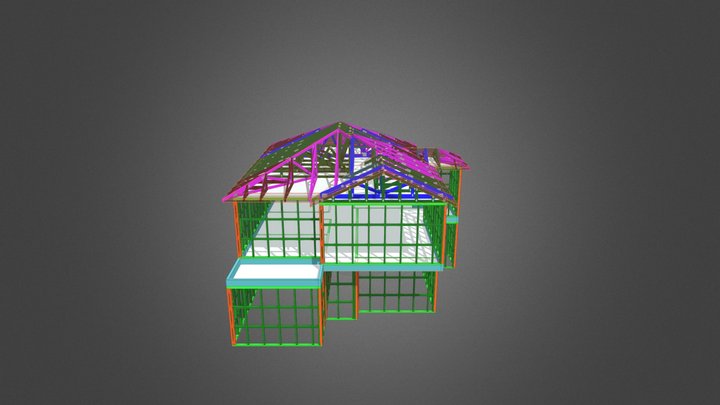 TRUSS DESIGN  - 35 MARLBOROUGH AVE - LOT 3 3D Model