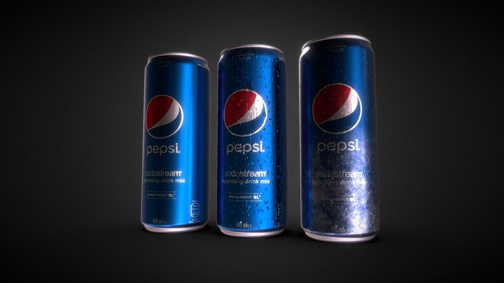Pepsi Cans 3D Model