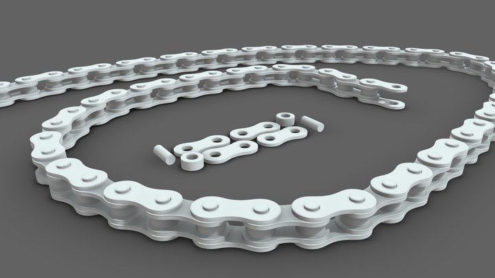 Bike chain for 3D printing – Modello 3D gratuito STL