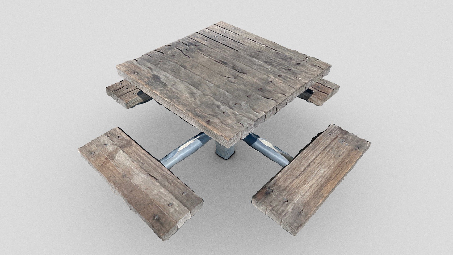 Picnic table Embarcadero, San Francisco 3D model by Emm (edemaistre