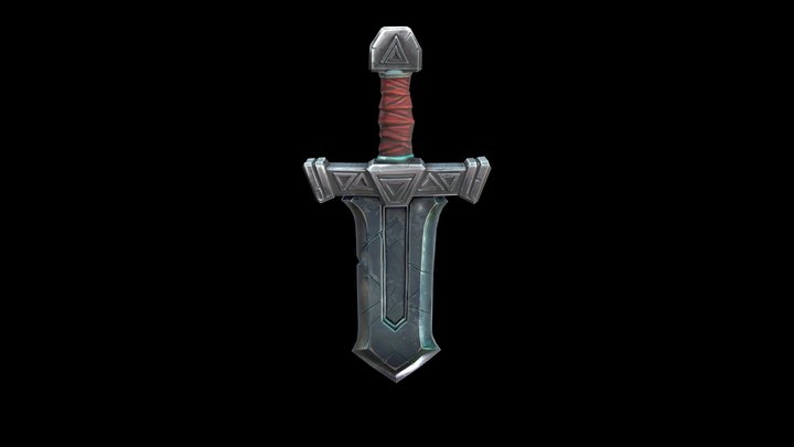 Stylized Short Sword 3D Model
