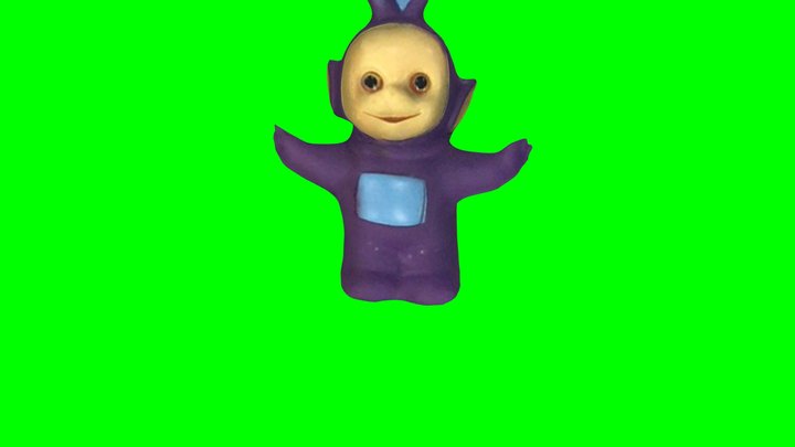 Tinky Winky green 3D Model