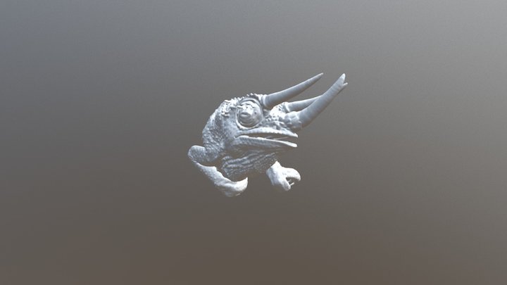 3d Print File Whole Chameleon 3D Model