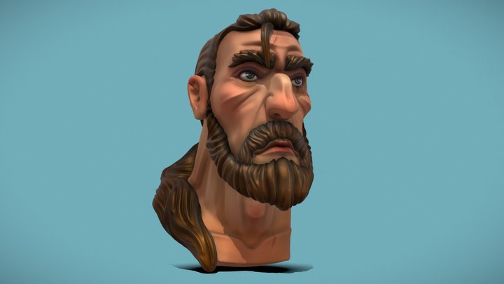 Man character portrait 3D Model