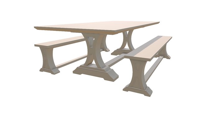 Fairview Table (SolidWorks Model) 3D Model