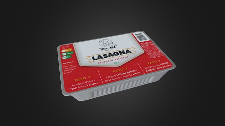 Lasagna Mansueti V02 3D Model