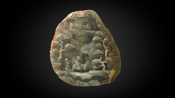 Traveling in Autumn Mountains, 17th-18th C CE – Free 3D Model STL