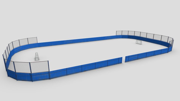 Street hockey arena 3D Model