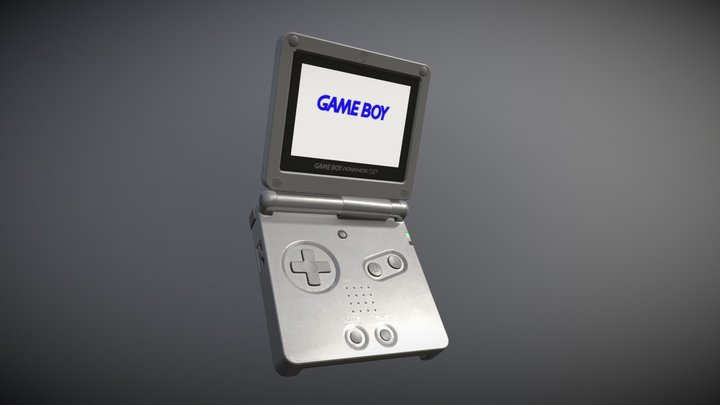 Gameboy Advance SP 3D Model