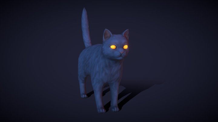 Spooky Cat 3D Model