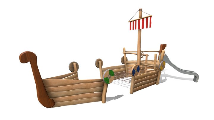 Viking Boat 3D Model
