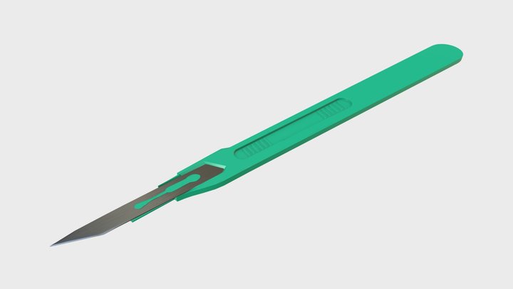 Disposable scalpel 2 3D Model