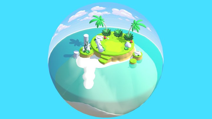 Southern Island 3D Model