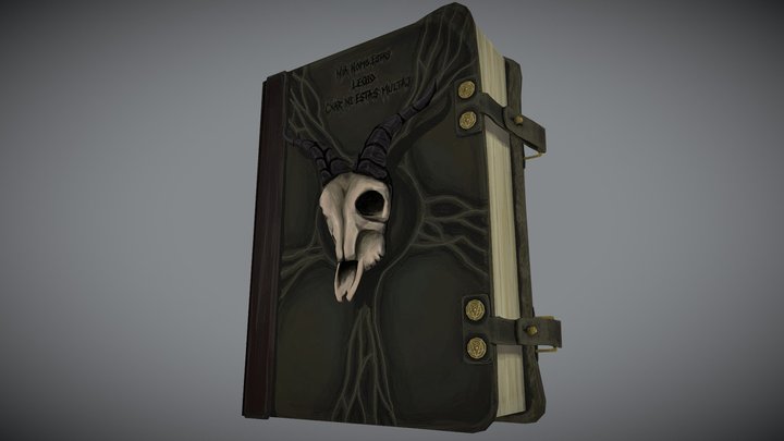 Ritual Book (Satanic Cult Theme) 3D Model