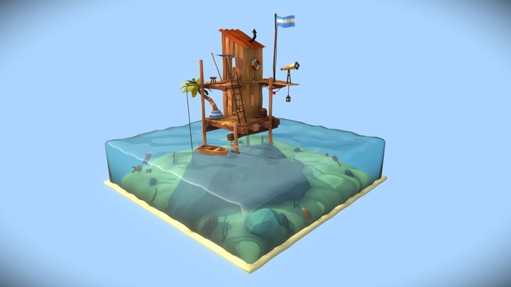 Sea Shack 3D Model