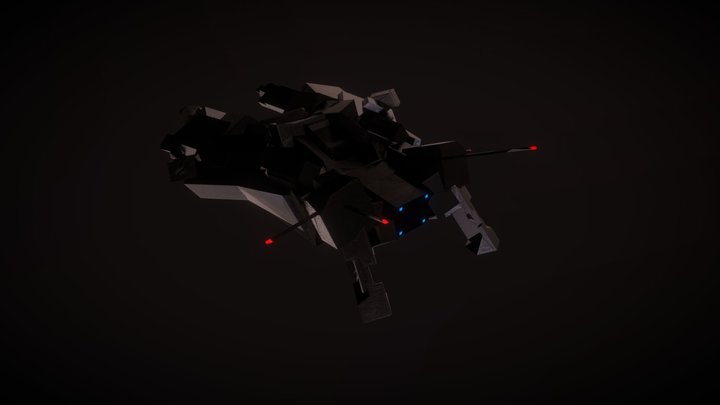 Beetle Spaceship 3D Model