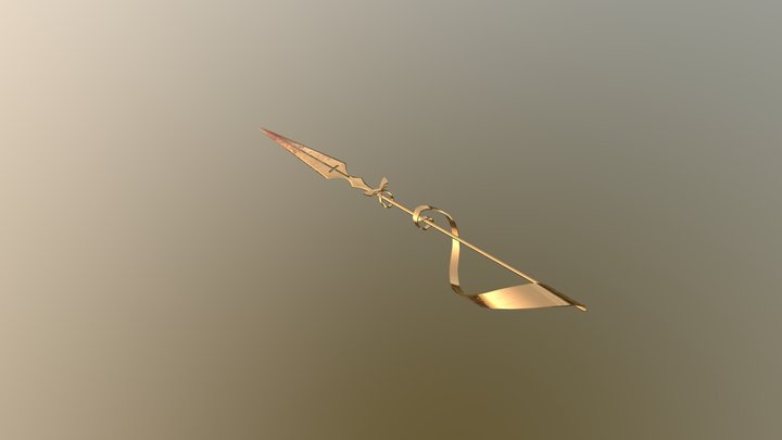 Long Spear(tuning fork) 3D Model