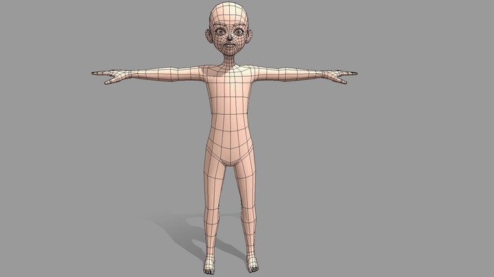 Free Mesh Male Pack - Mesh Lowpoly 3D Model