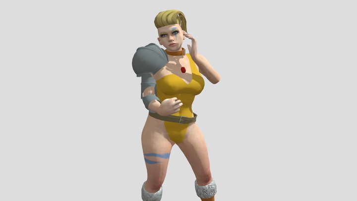 Amazone Warrior woman 3D Model