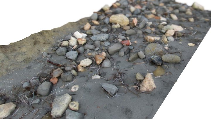 A Square of Beach Ground II – Free 3D Model STL