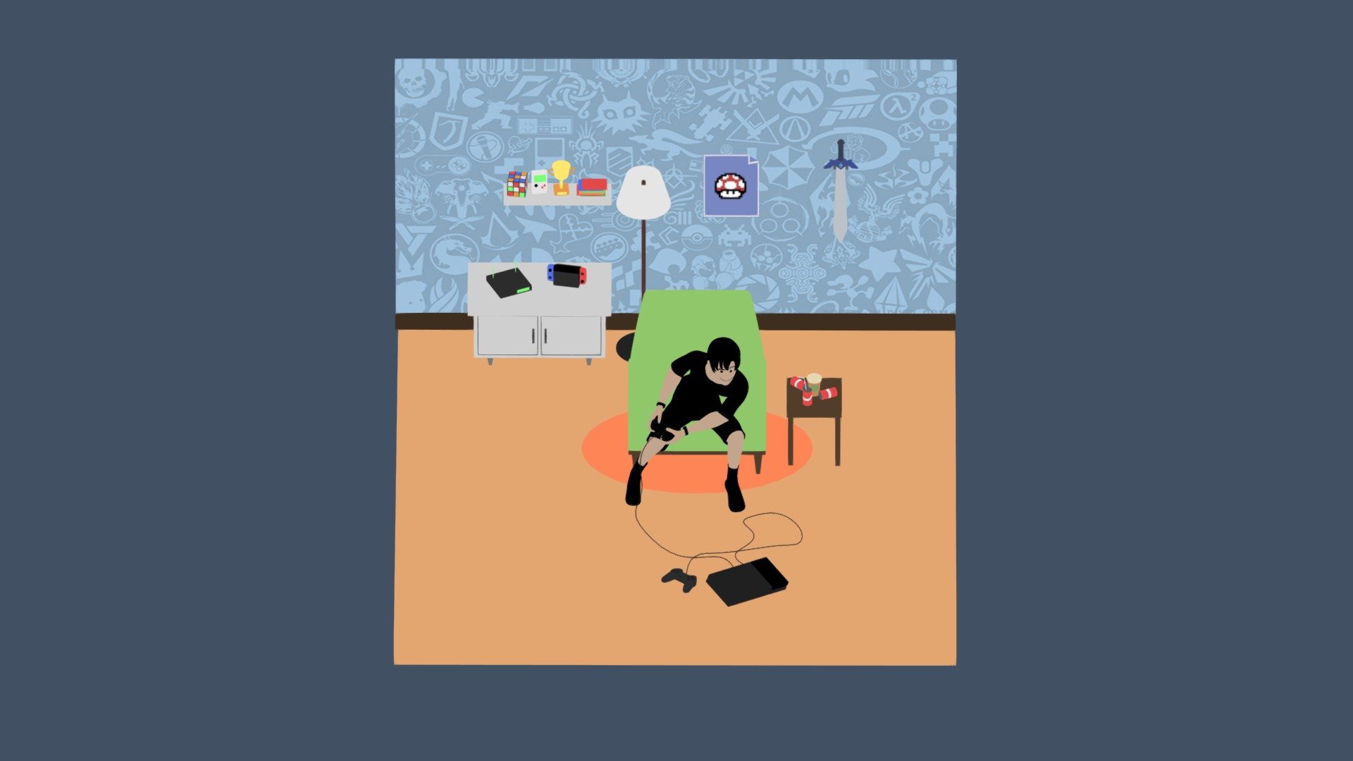Gaming Guy Room