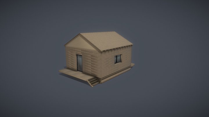 Wooden House 3D Model