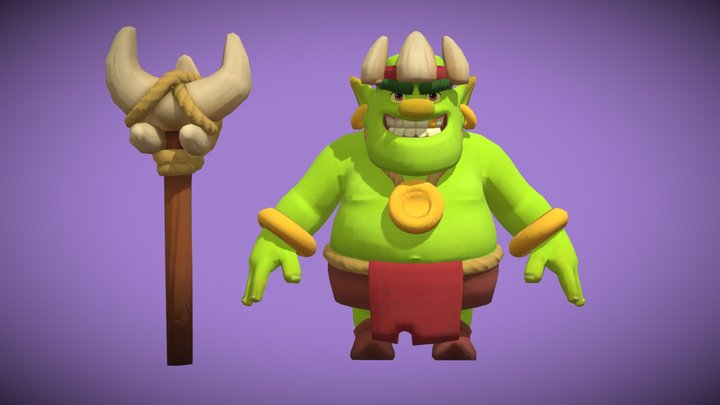 Goblin King - Clash Quest 3D Model