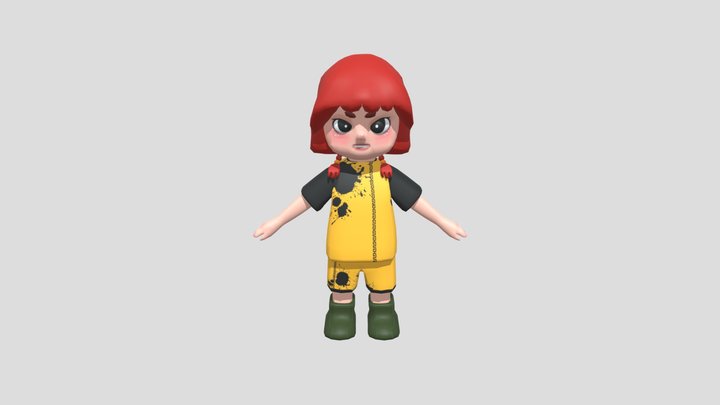 64110638 child girl 3D Model