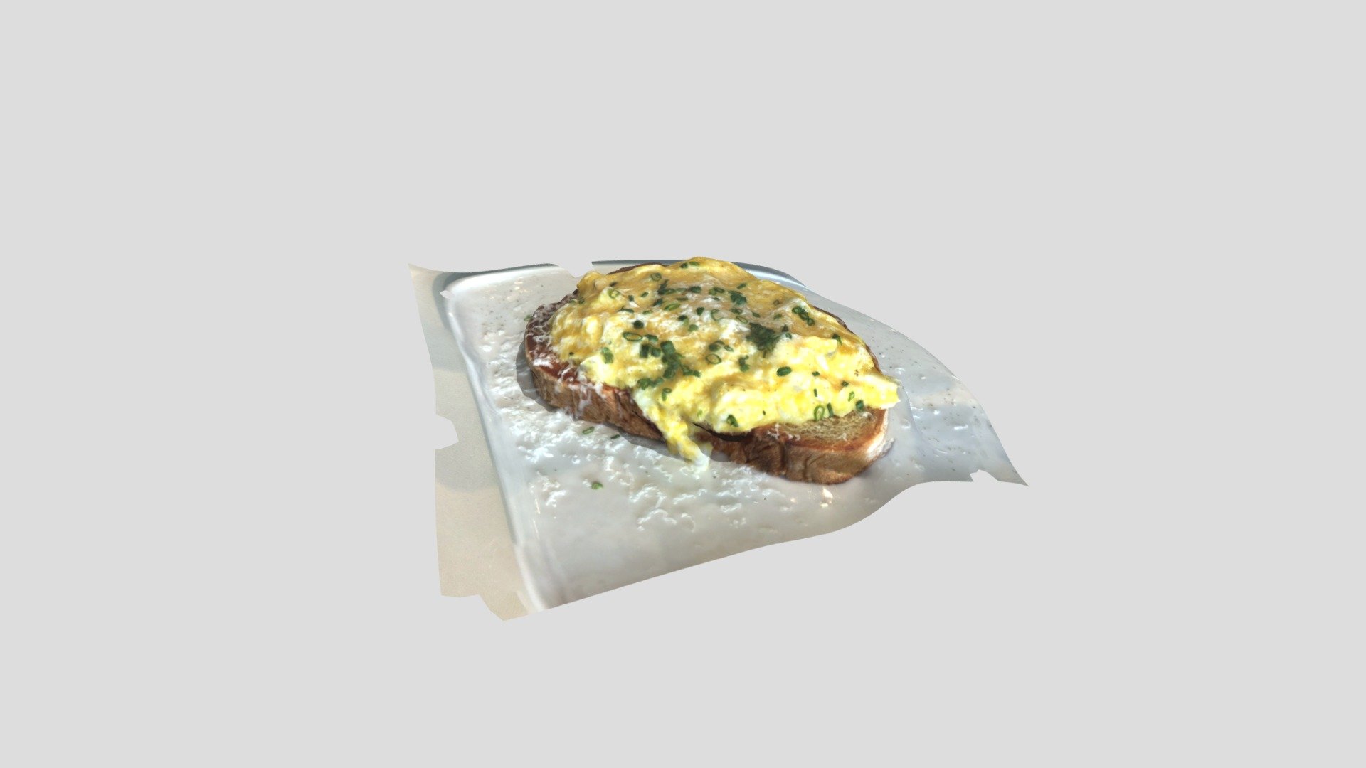 Eggs Chives And Parmesan Toast