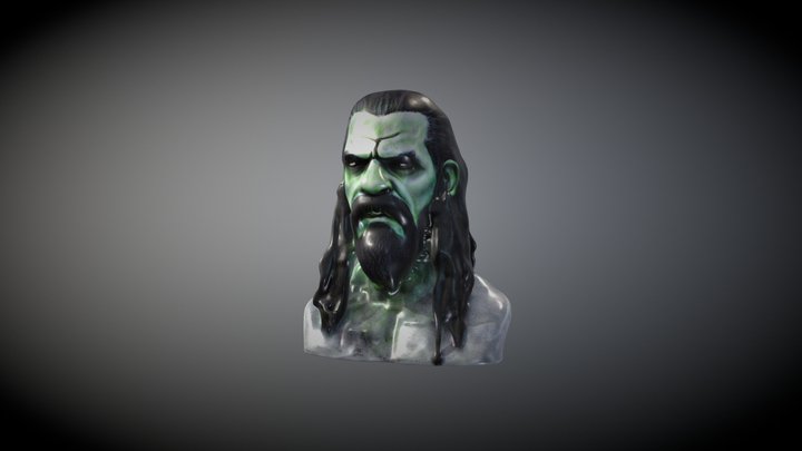 Rob Zombie Bust 3D Model