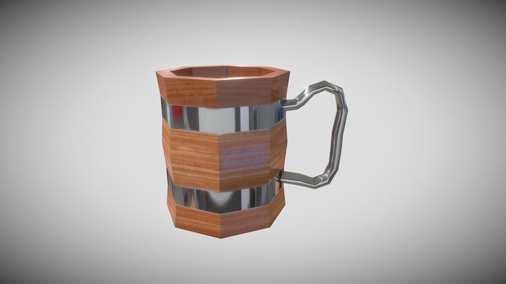 WoodenMugDcole 3D Model