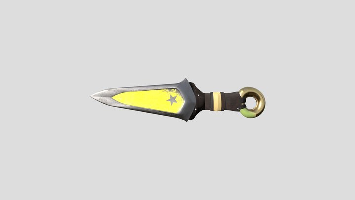 Small Military Knife 3D Model