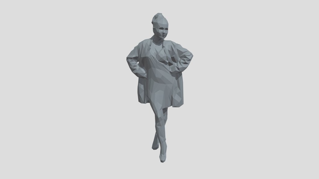 Lowpoly Female Standing