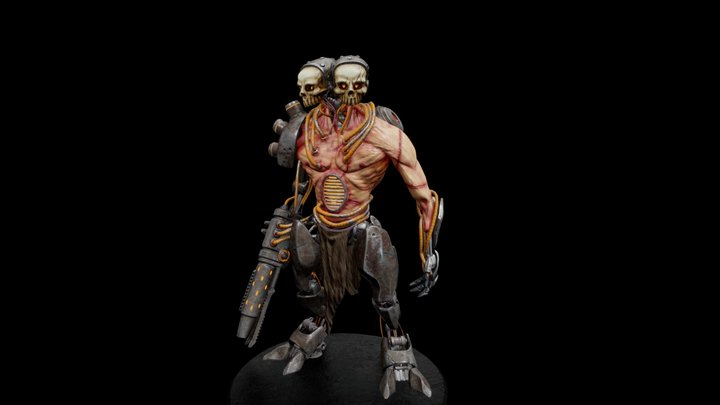 Flamethrower biomech 3D Model