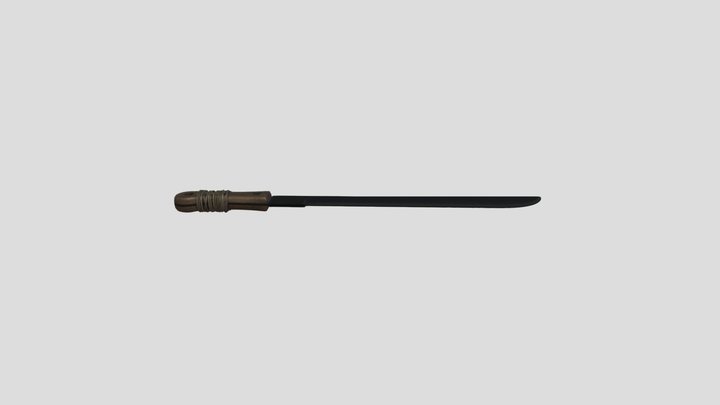 Machete exported from MW2019 3D Model