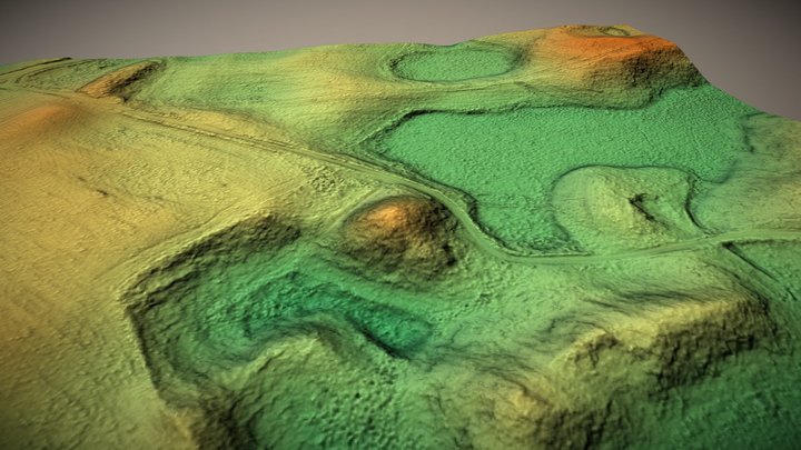 Aučynų piliakalnis (Lithuania) – Gratis 3D-model STL