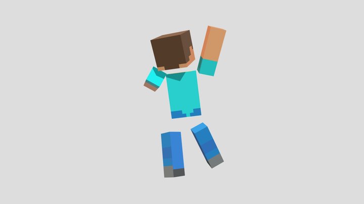 Jumping For Joy Steve 3D Model