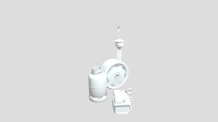 Forest Loner - Model 2 More Detailed Props 3D Model