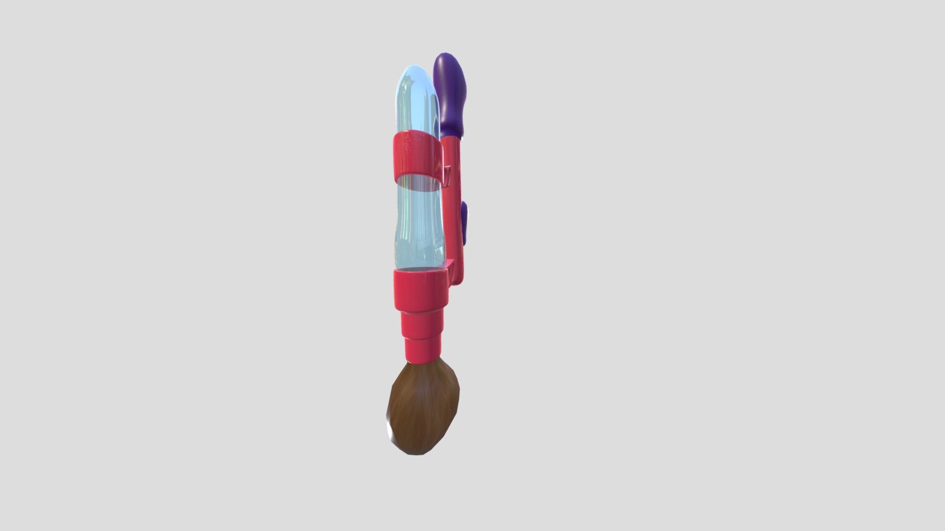 Inkbrush Splatoon Weapon - 3D model by beetleOhbeetle_ [1e2db06 ...
