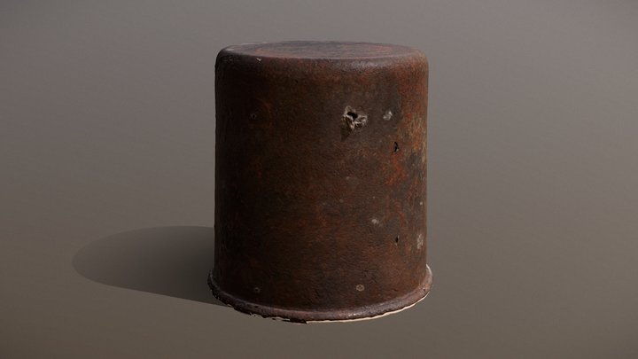 Rusty steel can – Modelo 3D gratuito STL