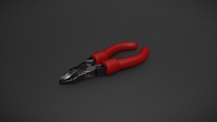 Simple Wire cutters 3D Model