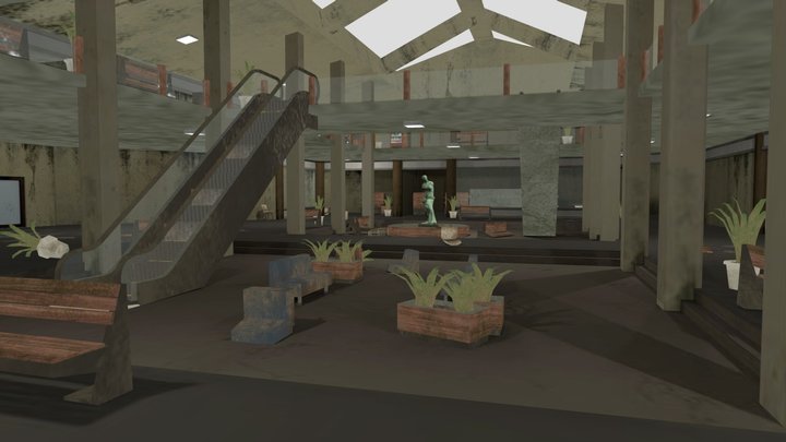Map_HorrorMall_Model 3D Model