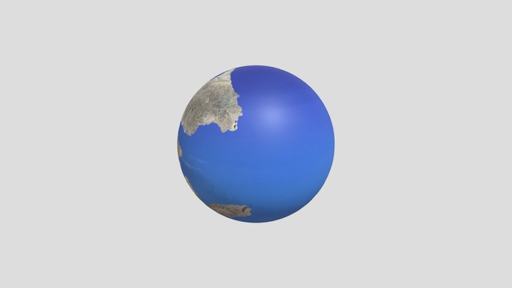 Pangea, Laurasia, atlas globe, world, 2 USDZ 3D Model
