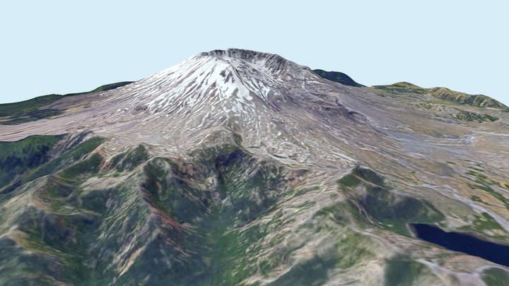 Mount St Helens - Washington, USA – Gratis 3D-model STL