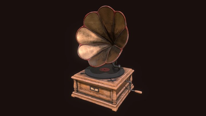 Old Gramophone 3D Model