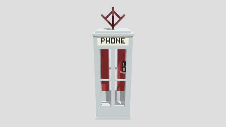 Bill and Ted - Phone Box Time Machine 3D Model