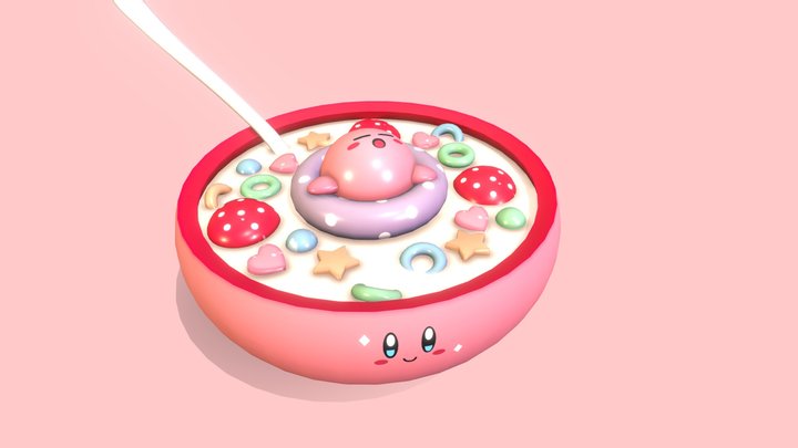 Kirby's napping bowl 3D Model