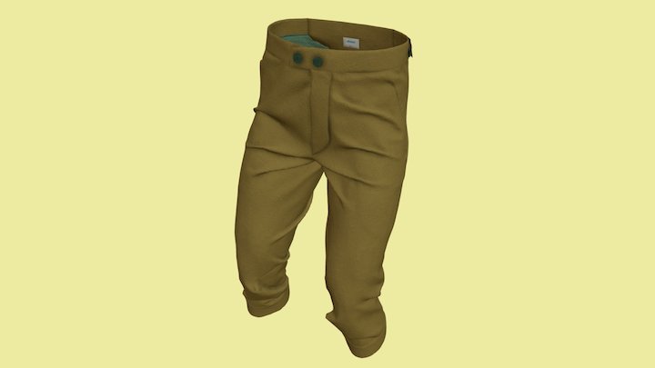Breeches Yellow 3D Model