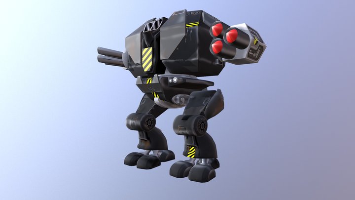 CENTAUR Battle Mech with 'Spare Parts' Skin 3D Model